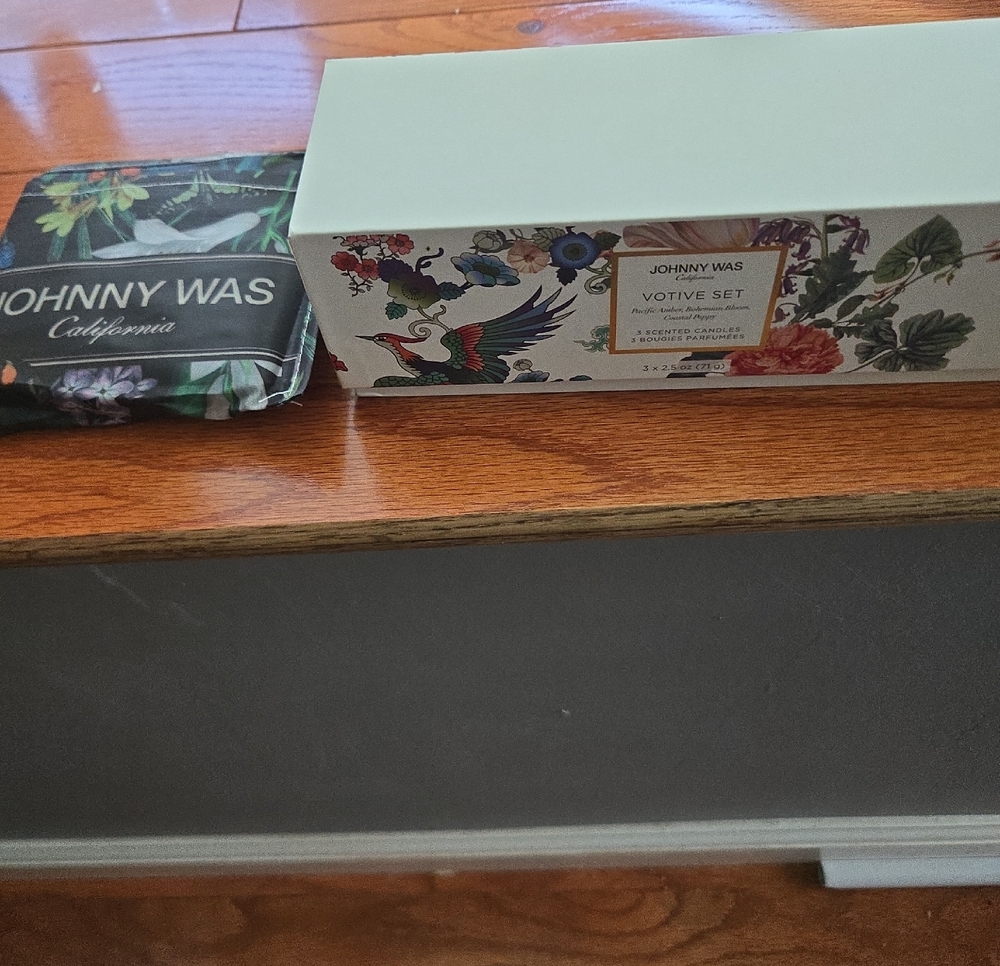 Johnny Was Floral Votive Candle Set ($120)& Foldable Tote